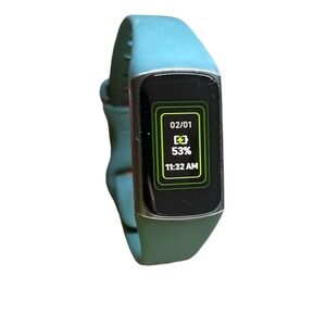 Fitbit Charge 5 Smart Fitness Tracker with Blue Green Band